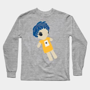 Mathlete Doll Girl with Blue Hair Long Sleeve T-Shirt